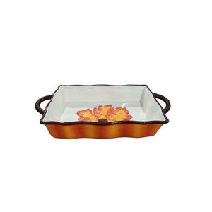 Home Accents Ceramic Fall Harvest Autumn Casserole Dish